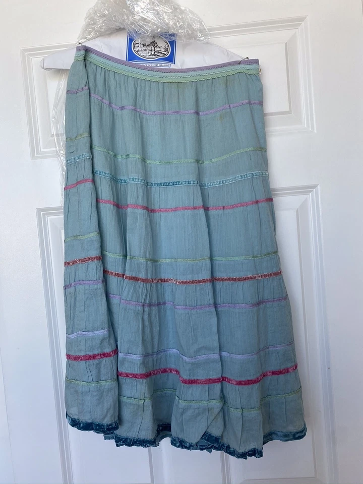 Cynthia Steffe Blue Multicolored Skirt Sz 6 - Image 2 of 4