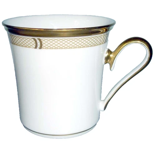 Lenox Eternal White Accent Mug Gold Lattice Dimension ll New 1st Quality Boxed