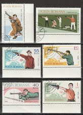 Romania 1965 Stamped European Championships in Shooting Set 42