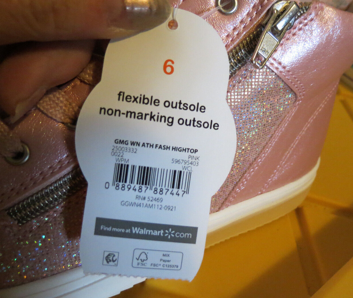 SAOLA Sneakers donna Wonder Nation ATH HIGHTOPS memory foam taglia a scelta nuove con etichette spedizione gratuita