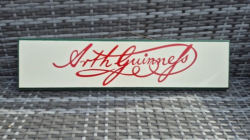 Arthur Guinness Signature Painted Bar Sign - Picture 2 of 3