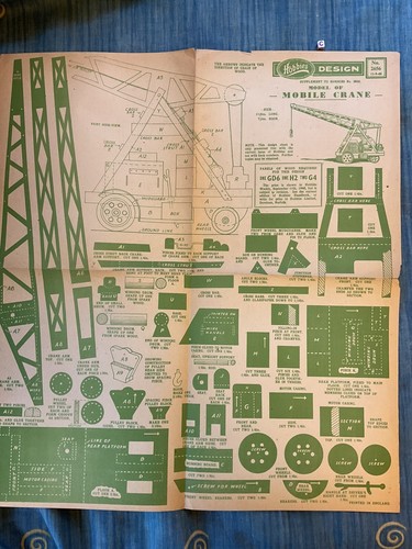 Hobbys Griffarbeit Designpläne Bundarbeit Modellbau, Vintage Mobilkran - Bild 1 von 3