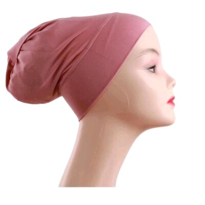 GESCHLOSSEN Damen Frauen Unterschal Hijab RÖHRENHAUBE Knochen Cap Band Premium Qualität