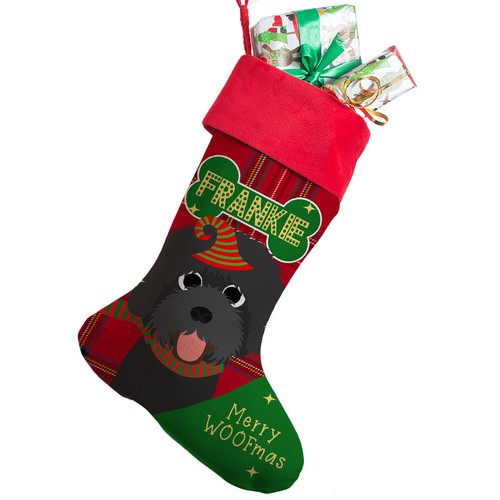 Personalised DOG Christmas Stocking Pet Xmas Puppy Treat Toy Bag - Picture 105 of 253