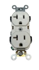 LEVITON Tamper Resistance Outlet 20A/125V Preferred WHITE