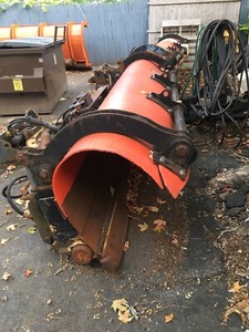 Heavy Duty Frink Snow Plow 11' hydraulic power angle Dump Truck Skid Steer