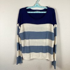 Marled Womens Sweater Sz XL Long Sleeve Pullover Striped Soft Excellent