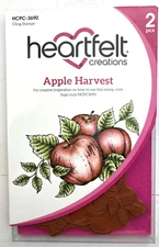 Heartfelt Creations Apple Harvest Cling Stamps HCPC-3690 NEW