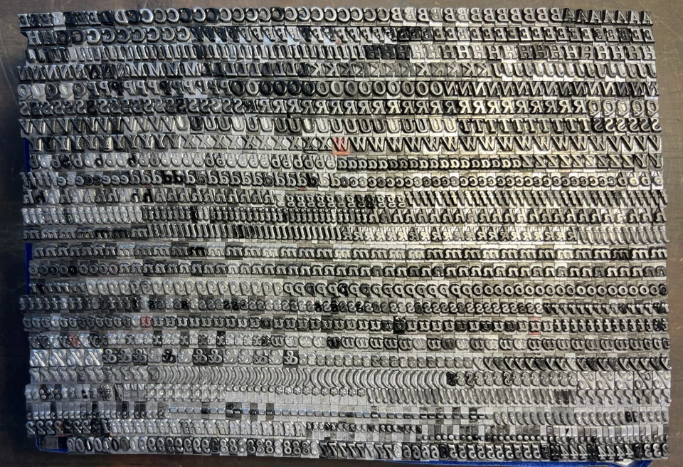 10 Pt Cheltenham Italic Only Set – HUGE set over 1500 pieces + Extra Symbols - Image 4 of 4