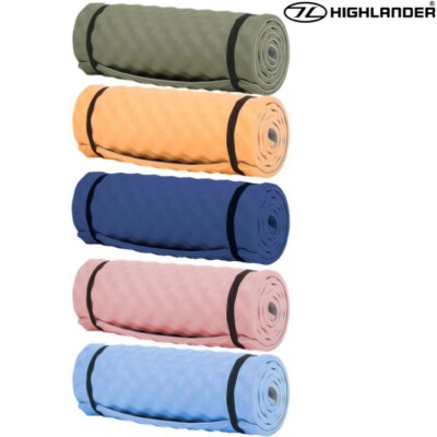 Highlander 15mm Komfort ROLLMATTE WASSERDICHT 180cm SCHLAFEN CAMPING SCHAUMSTOFF BETT