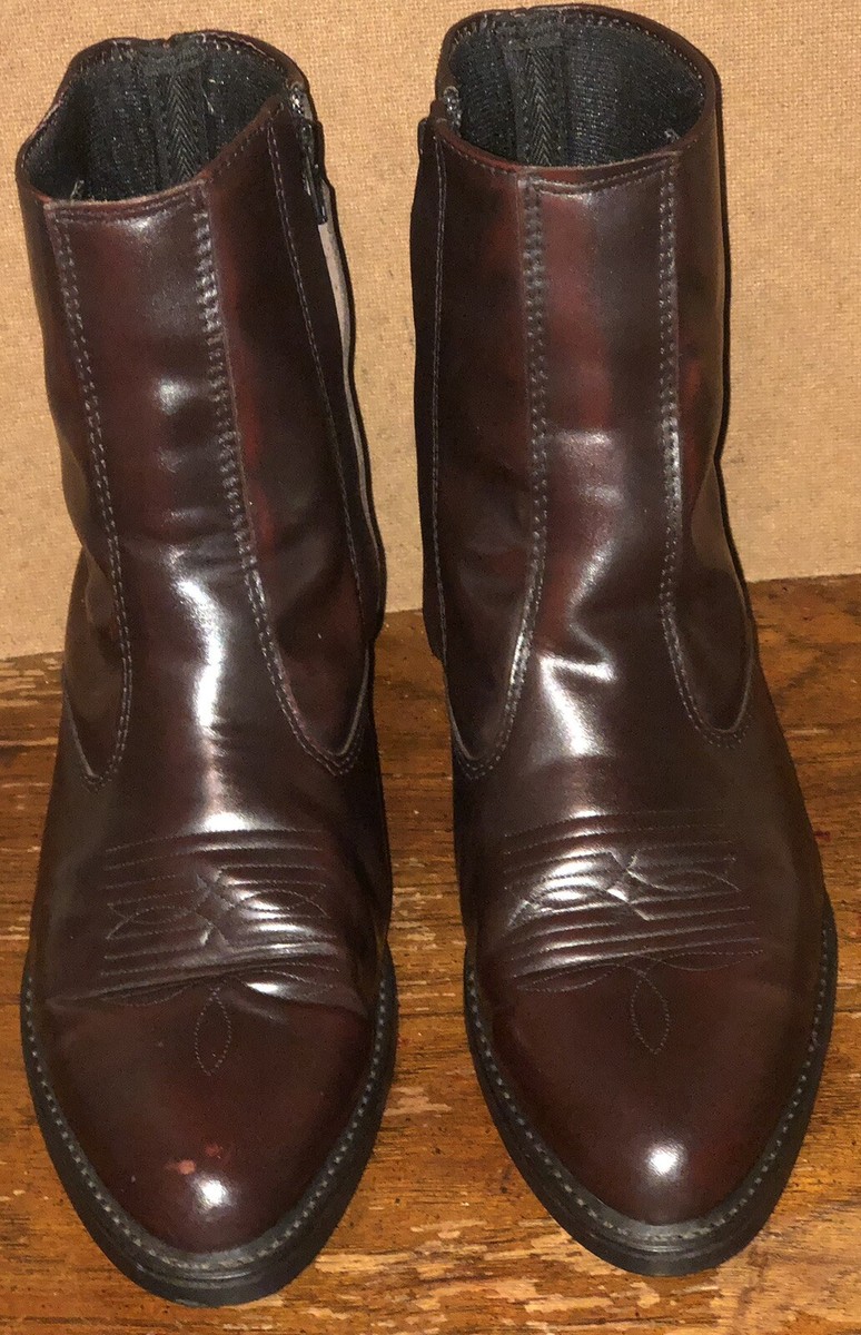 Laredo Men 9EW Burnt Apple Leather Side Zip Traditional Boots Laredo Men 9EW Burnt Apple Leather Side Zip Traditional  main image 3