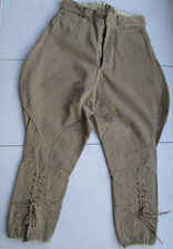 Vintage Jodhpurs riding pants baggy breeches khaki military cotton uniform S