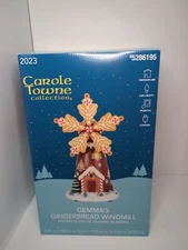 2023 Carole Towne Christmas Village Musical Lighted Gingerbread Windmill House