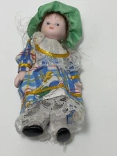 Porcelain Doll, 5.5" in Height, Pre-Owned