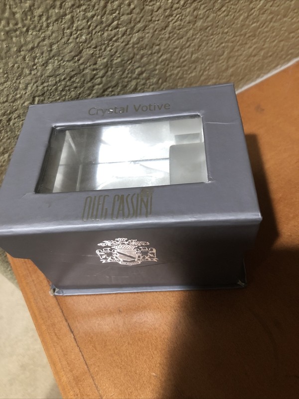 Oleg Cassini Votive Hampton Leaves 108041 Original Box