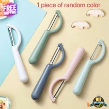 1 pc Stainless Steel Vegetable Peeler with Non-Slip Grip for Kitchen Use
