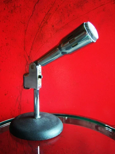 Vintage RARE 1950's Knight 4550 Dynamic microphone Electro Voice 664 w stand # 1