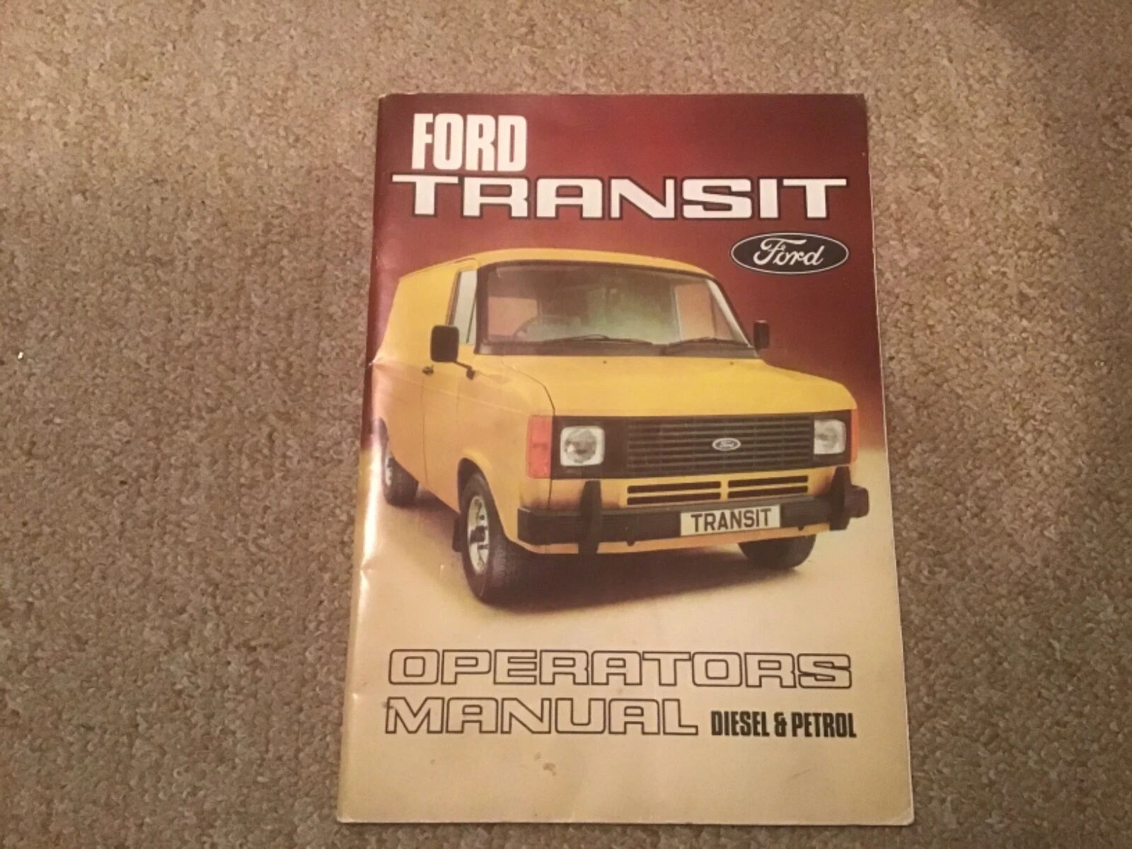 GENUINE FORD TRANSIT OWNERS MANUAL INSTRUCTION OPERATORS BOOK HANDBOOK