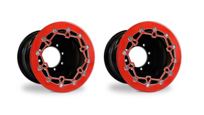 YFZ 450 450R Rear Wheels Beadlock 10x8 3+5 Crusher Alba Racing OEM
