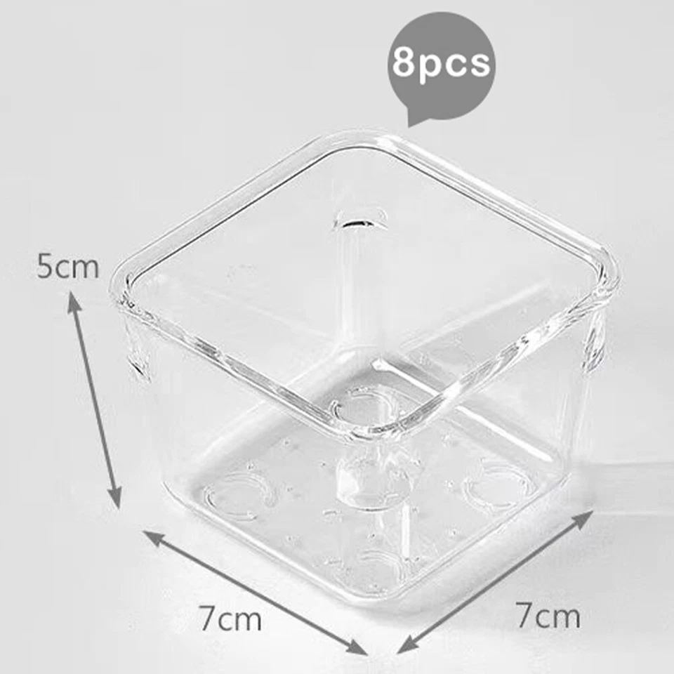 Set 25 Pezzi Organizer per Cassetti in Plastica Trasparente Divisorio Salvaspazi - Immagine 2 di 4