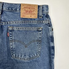 Vtg Levi's 550 Relaxed Fit Tapered Leg 16 S MIS Denim High Waist Mom Jeans Levis