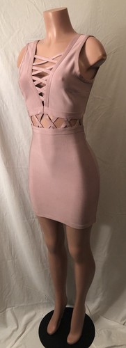 **Exotic Frosted Glaze Mauve Event Dress~Size Medium** - Picture 3 of 11