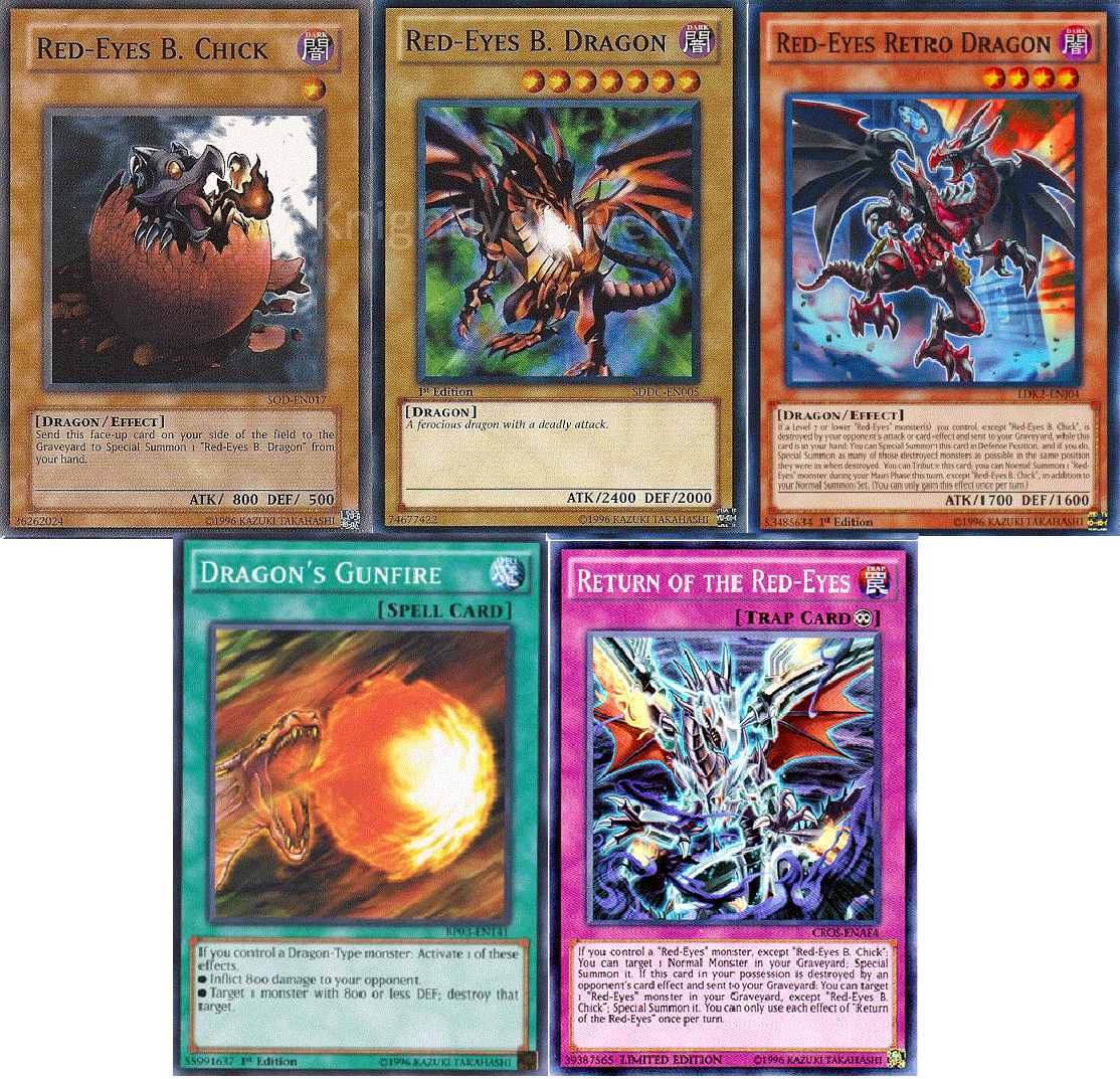 Authentic Atticus Rhodes Deck - Red-Eyes B. Chick - Dragon - NM