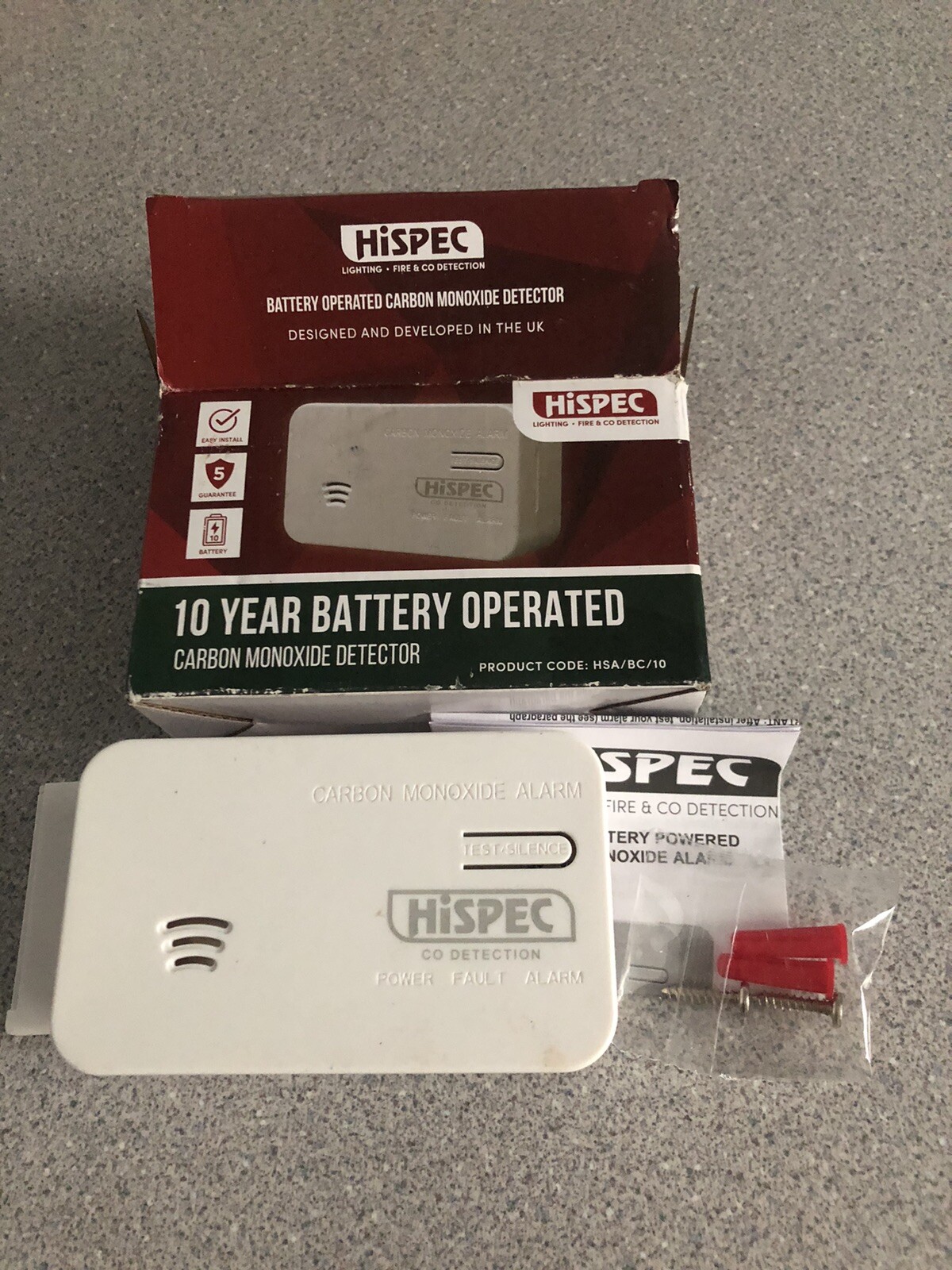 HiSpec Carbon Monoxide Detector eBay