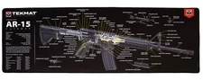 Tekmat  Cutaway 15"x44", Cleaning Mat, Oil and water resistant,  NEW...