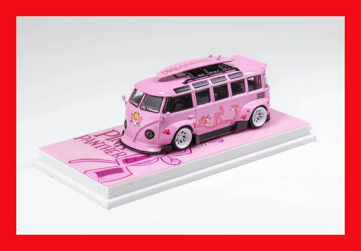 Flame 1/64 フォルクスワーゲン T1  バス ピンクパンサー MAY 2024 Flame 1/64 VW VOLKSWAGEN T1 VAN KOMBI WIDE BODY