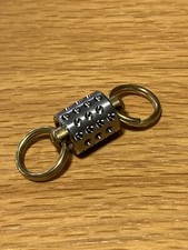 EDC Keychain, Key Ring Accessory, Titanium Bead, Silver, 2 Length