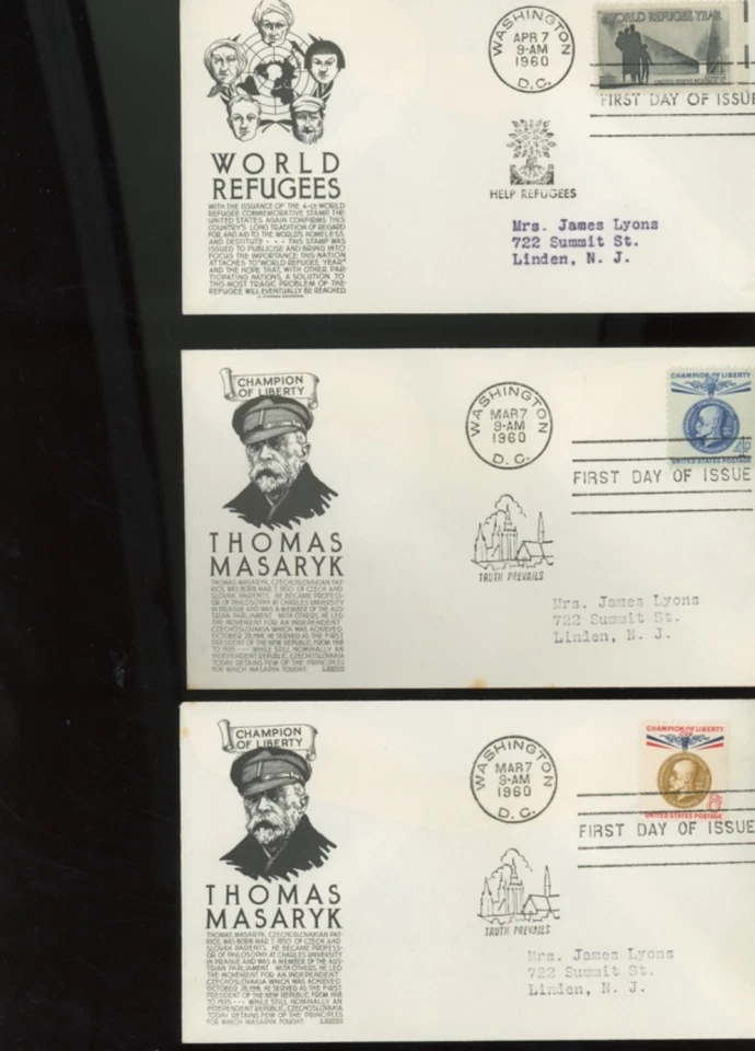 CS Anderson Cachets fdc 72  set c  (ip - Image 2 of 4