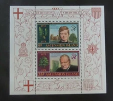 Ascension 1974 Birth Cent Sir Winston Churchill MS MS184 MNH UM unmounted mint