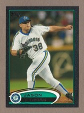 JASON VARGAS 2012 Topps BLACK Parallel Card #269 #08/61 Seattle Mariners Foil