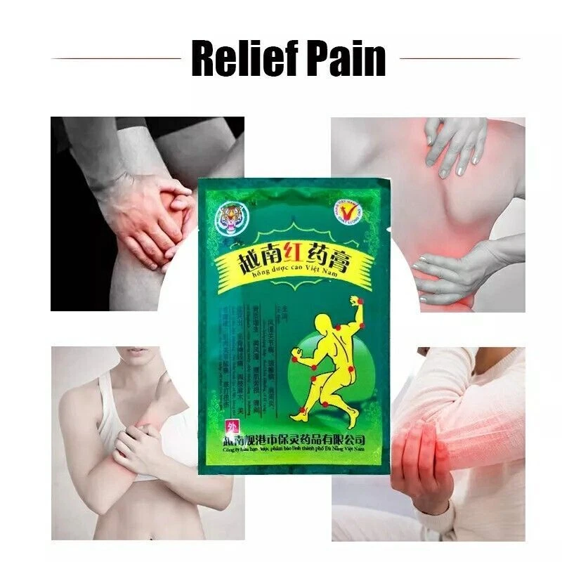 Lot de patchs chauffants baume du tigre rouge anti-douleurs dos rhume douleur