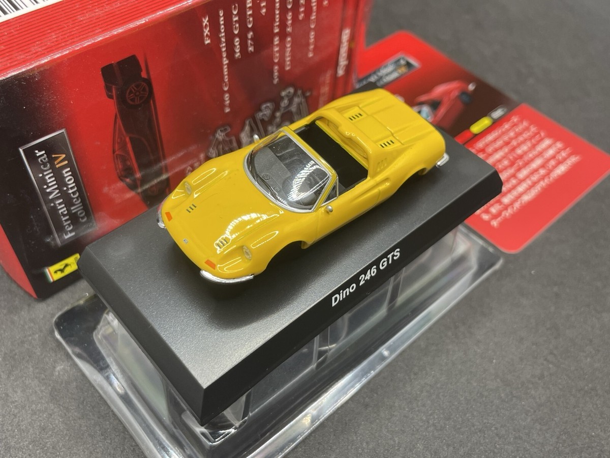 Kyosho 1/64 Ferrari collection 4 Dino 246 GTS yellow Diecast