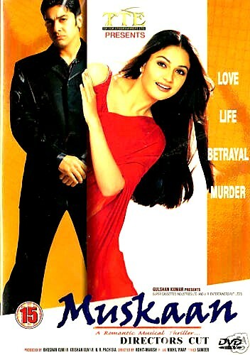 MUSKAAN - AFTAB SHIVDASANI, GRACY SINGH - RARE BOLLYWOOD DVD - ENGLISH SUBTITLES