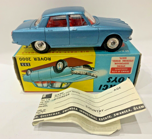 Corgi Toys Rover 2000 Model 252 Original Vehicle In Original Box - NEAR MINT - Picture 2 of 16