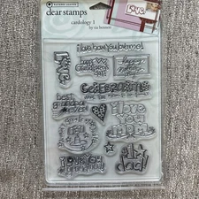 Autumn Leaves Clear Stamps Cardiology 1 By Tia Bennett BRAND NEW  Free Ship