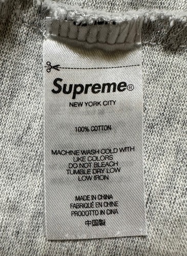Supreme No Thanks Short Sleeve Heavyweight T-shirt Mens size Medium Grey - 第 7/7 張圖片