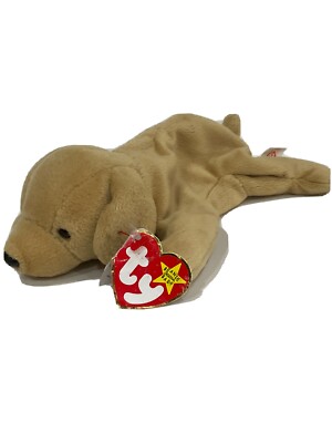 Ty Beanie Babies, ...    Fetch the Golden Retriever, rare and retired