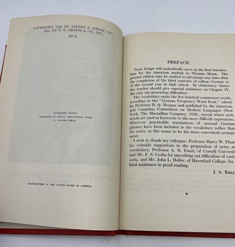 Thomas Mann ~ Tonio Kröger ~ Hardcover German 1931 - Imagen 5 de 11