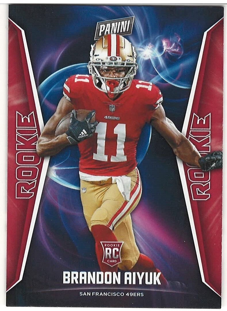 BRANDON AIYUK 2020 Panini Player of the Day #64 RC Rookie SAN FRANCISCO 49ERS