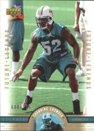 2005 Upper Deck Legend Football Card #146 Channing Crowder Rookie - Picture 1 of 2