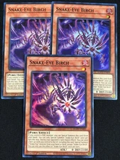 YUGIOH SNAKE-EYE BIRCH AGOV-EN009 1ST SUPER X3 NM