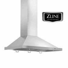 30" ZLINE STAINLESS STEEL LED KITCHEN WALL MOUNT RANGE HOOD LIFETIME MOTOR KB-30