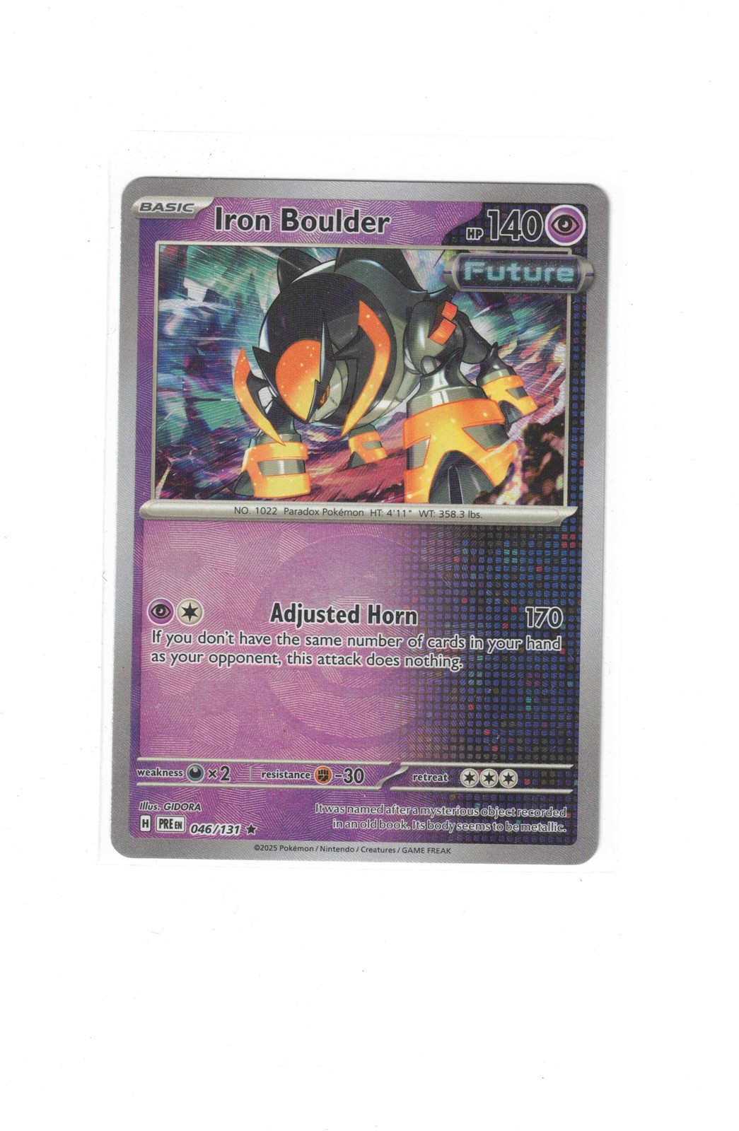 Iron Boulder (Poke Ball Pattern) Rare SV: Prismatic Evolutions 046/131 NM