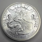 1 oz Texas Silver Round Remember the Alamo! Eagle with Lone Star E35