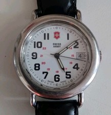 Victorinox Swiss Army Cavalry Watch Men 37mm White Dial Steel Date 24529 NewBatt