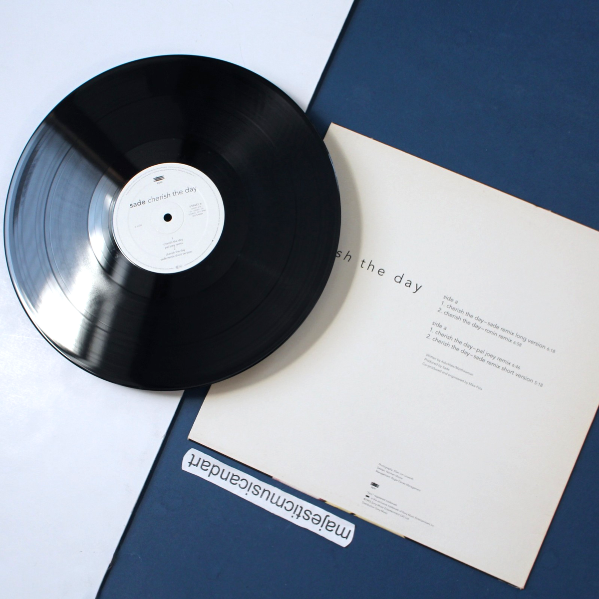 BEAUTIFUL SADE CHERISH THE DAY 12 INCH VINYL 1993 ORIGINAL